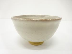 秦豊秋造　白釉　茶碗